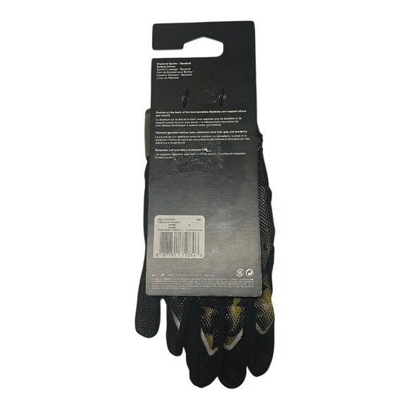 Nike Alpha Varsity Batting Gloves Diamond Baseball Camo Men's Size Medium - Picture 4 of 6